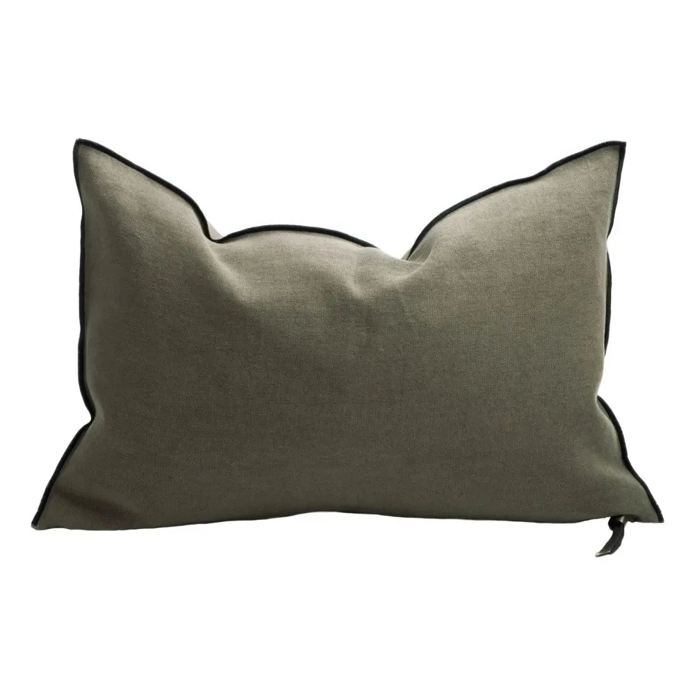 Maison de Vacances - Funda de almohada de lino lavado Verse Visa | Cocodrilo