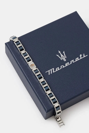 MASERATI Pulsera para hombre de acero inoxidable y cerámica