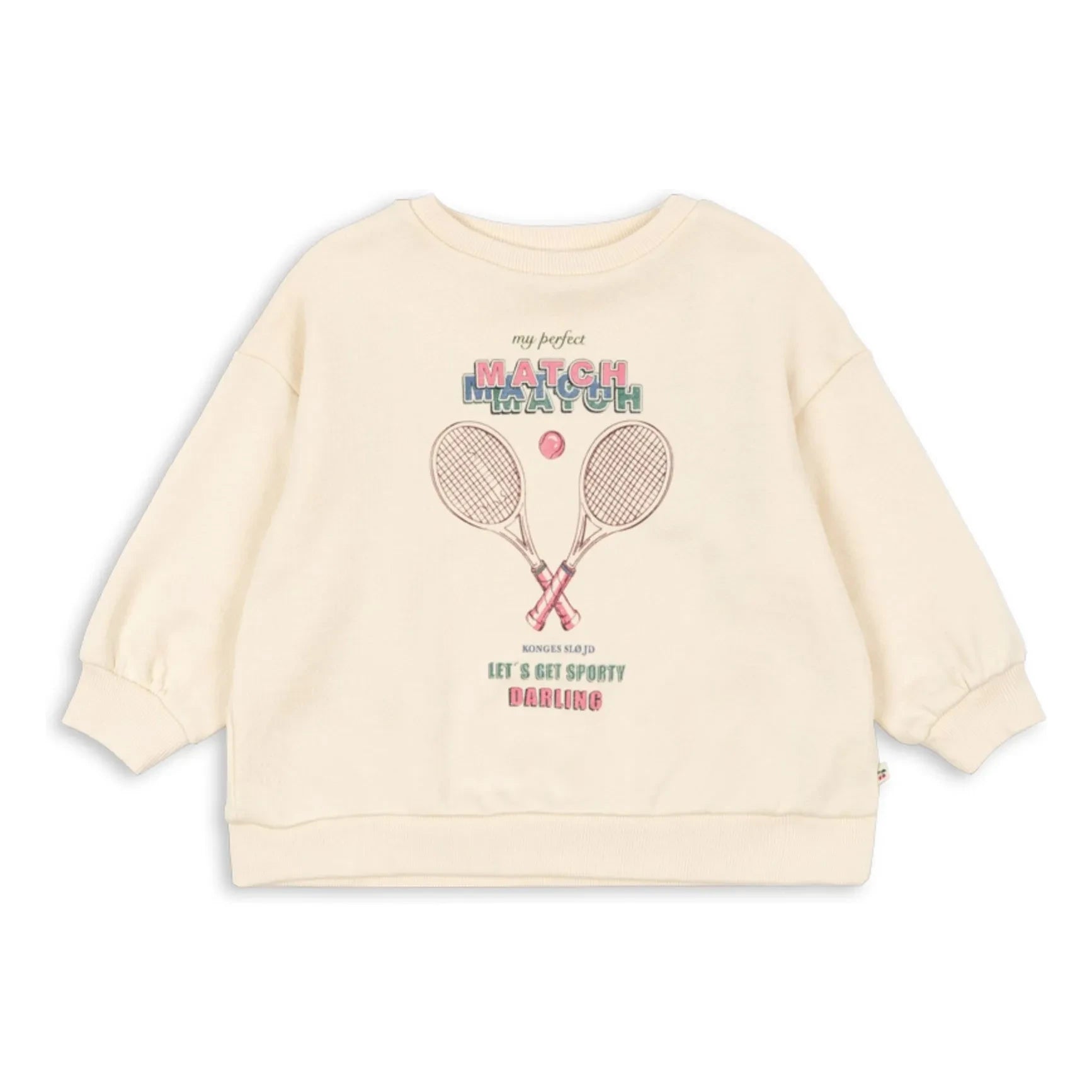 Konges Sløjd - Sudadera Loupy Match de algodón orgánico | Crema