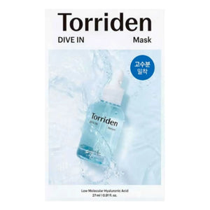 TORRIDEN - Mascarilla facial de tejido con ácido hialurónico Dive In