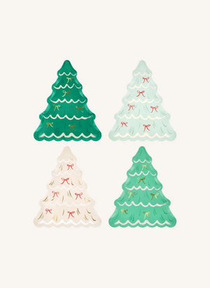 Meri Meri - Platos de Árbol de Navidad - Set de 8