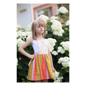 Kalinka - Vestido Delantal de Lino Santana | Rosa