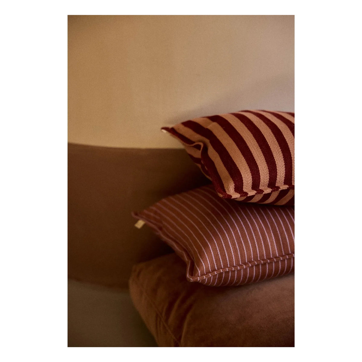 Gabrielle Paris - Funda de almohada de rayas Garance | Rojo