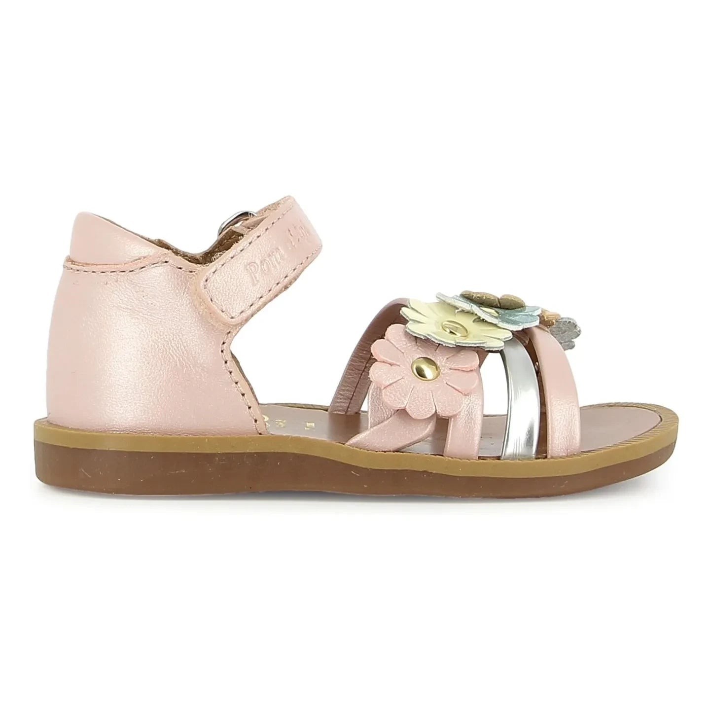 Pom d'Api - Sandalias Poppy Multi Flo | Rosa empolvado