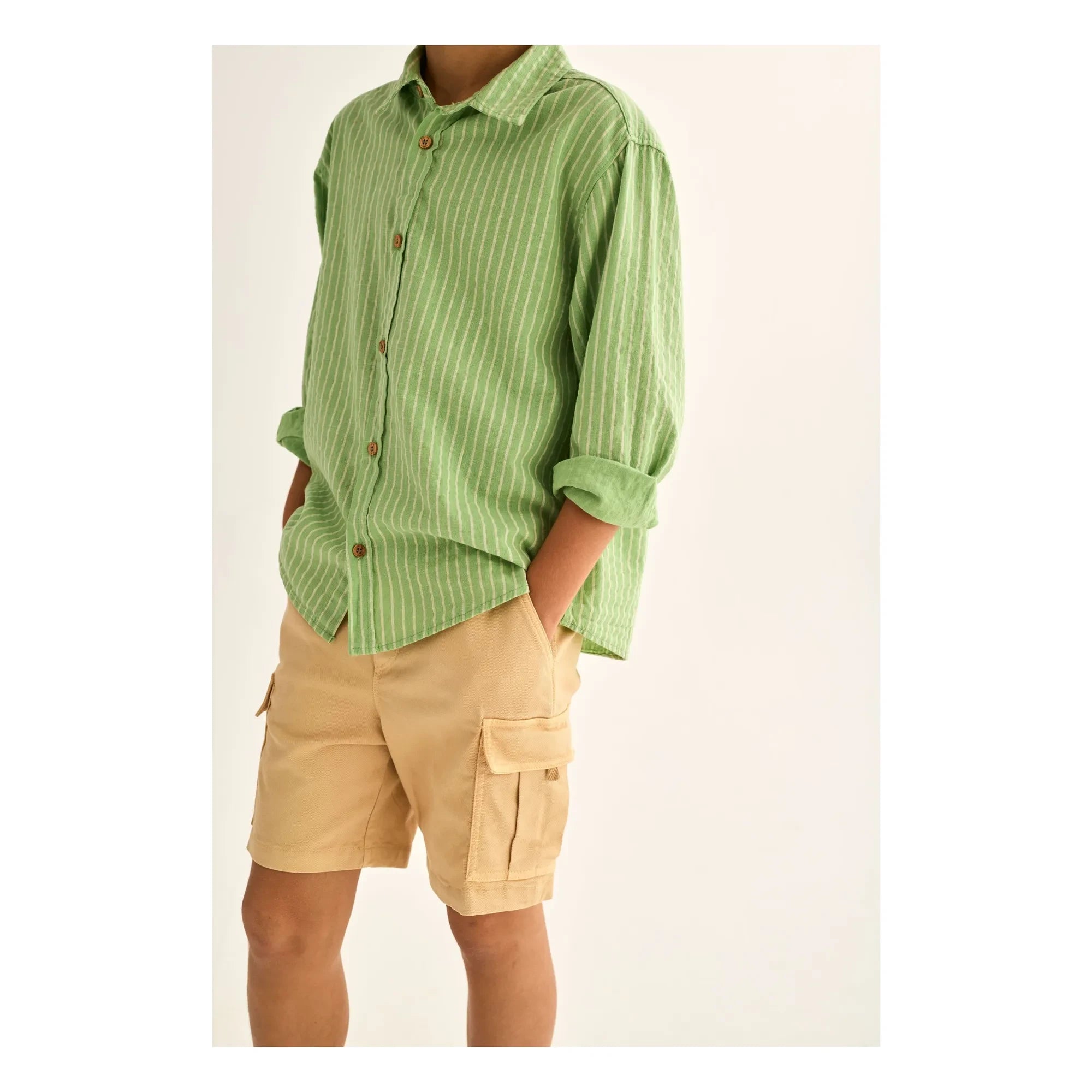Cozmo - Camisa Rayas Eric | Verde Prado