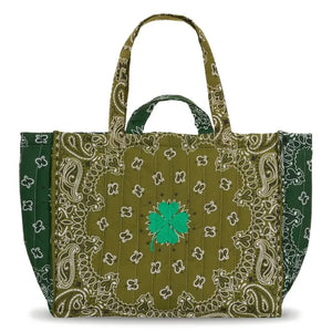 Llámalo por tu nombre - Maxi Bolso de Algodón Trébol | Verde