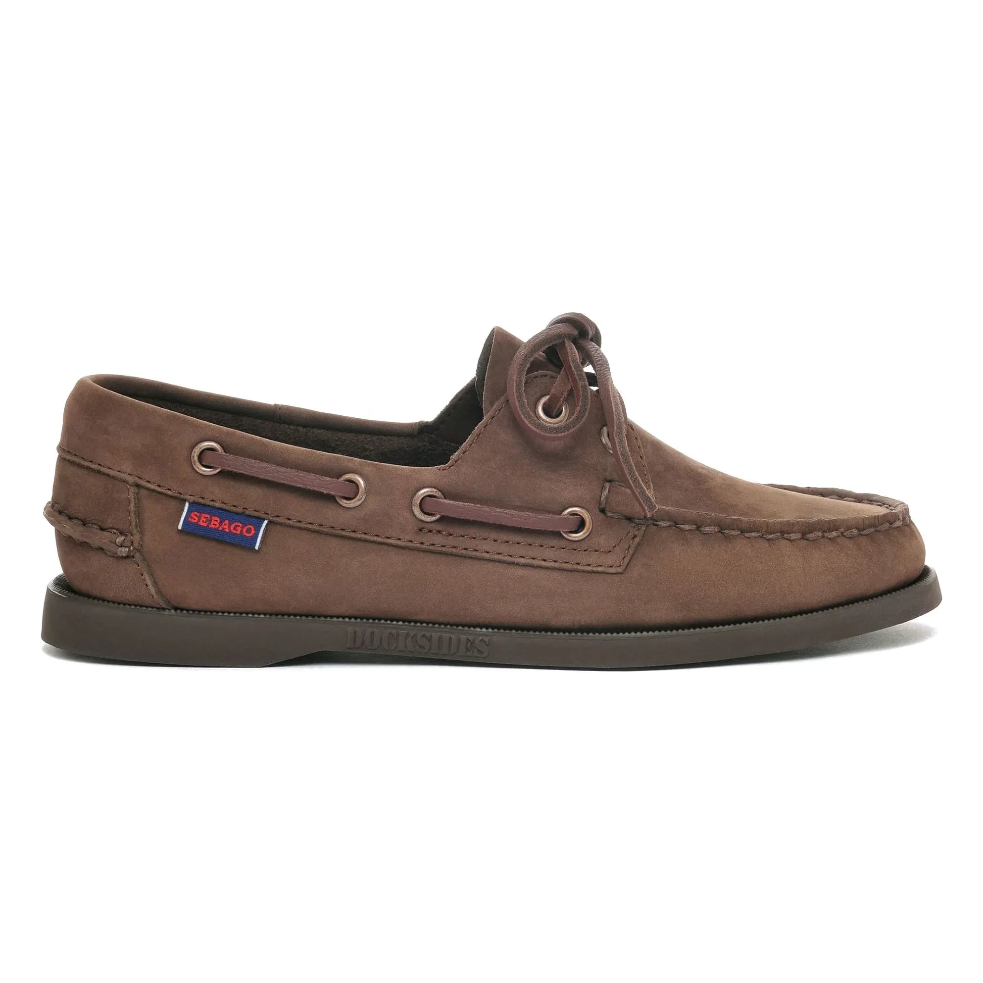 Sebago - Mocasines Docksides Portland de nobuk | Marrón