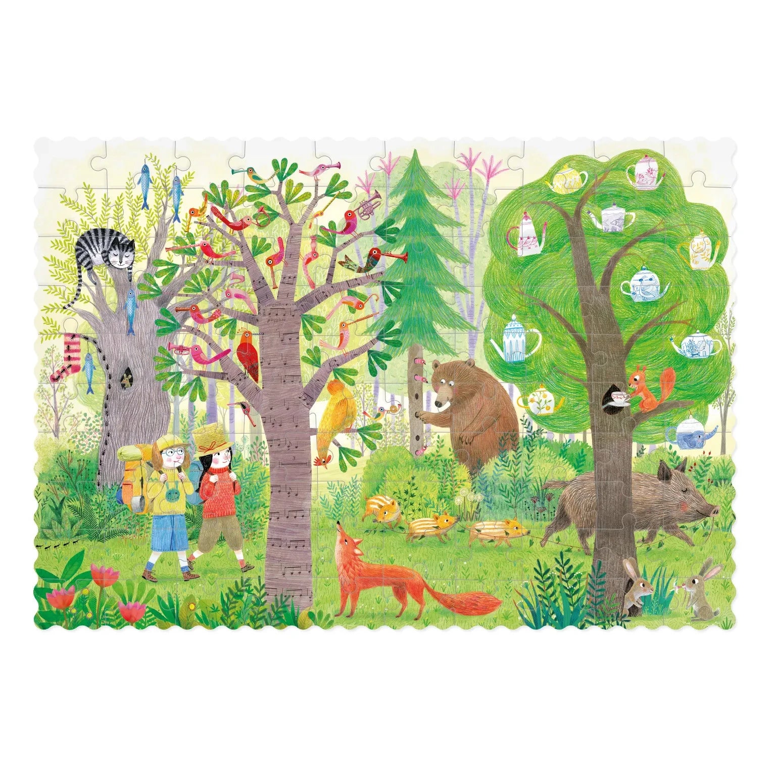 Londji - Puzzle reversible Bosque Día/Noche