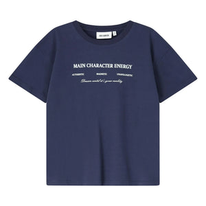 Cos I Said So - Camiseta de algodón orgánico del personaje principal | Azul marino