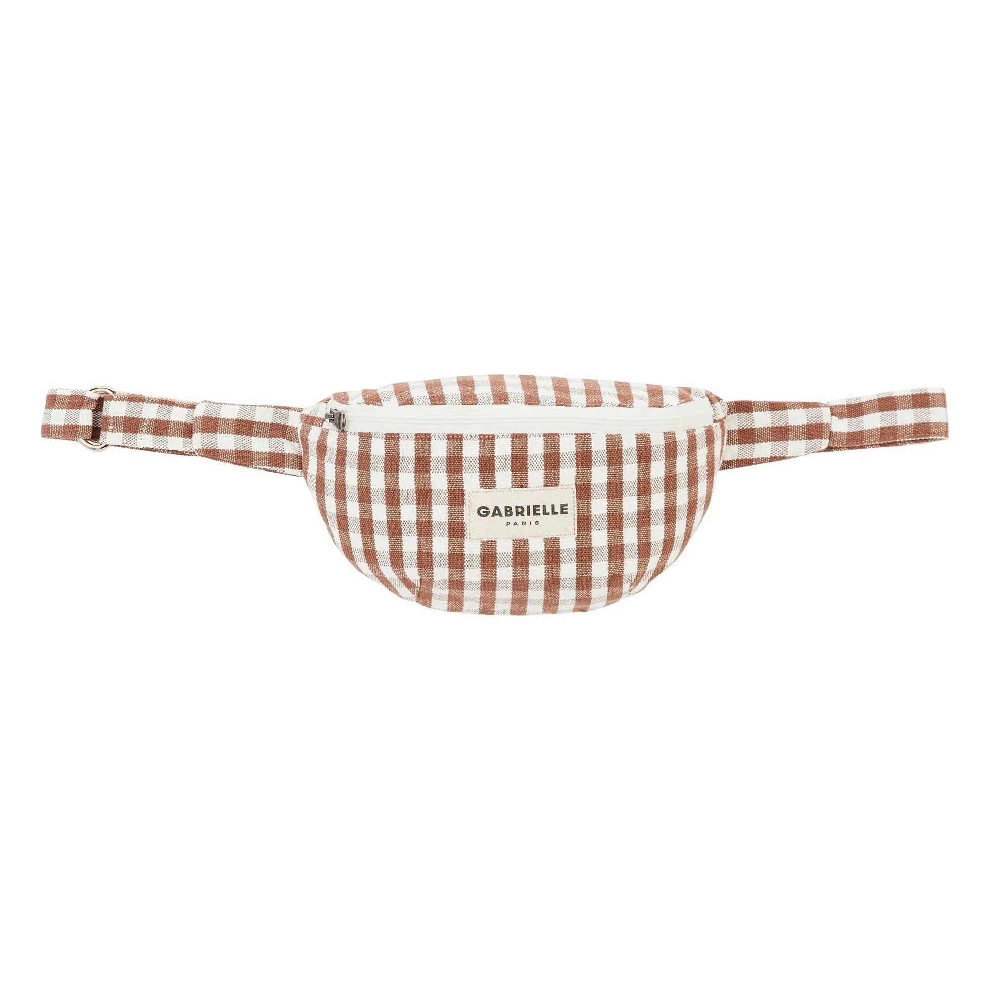 Gabrielle Paris - Gingham moka plátano infantil | Moca