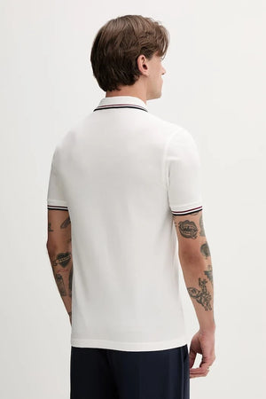 Camiseta de algodón con cuello Twin Tipped de Fred Perry