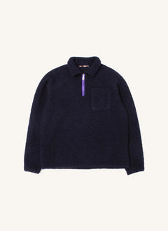 Edmmond Studios - Sudadera de media cremallera extraordinaria | Azul oscuro
