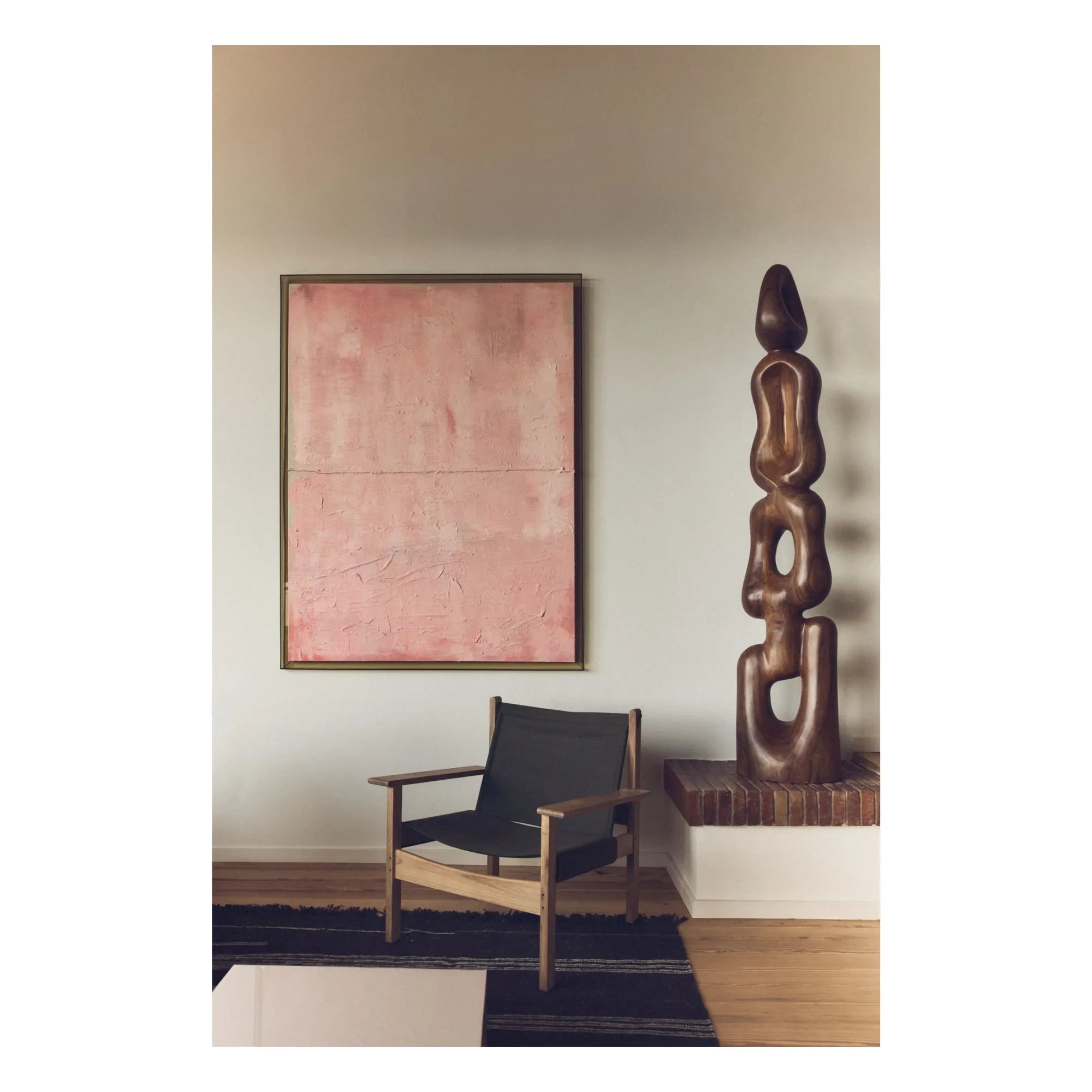 HKliving - Cuadro abstracto Mil capas | Rosa