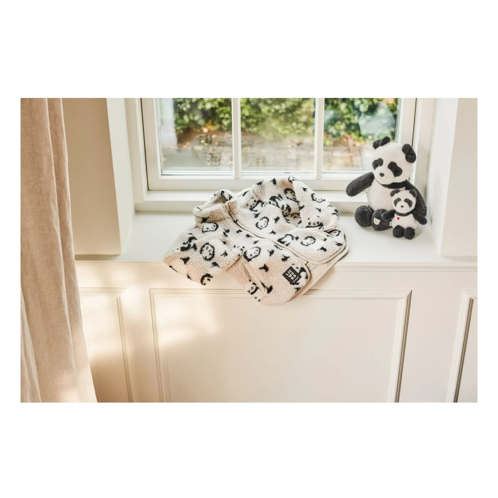 Liewood - Chaqueta Sherpa de Fibra Reciclada Nolan Pandas | Beige