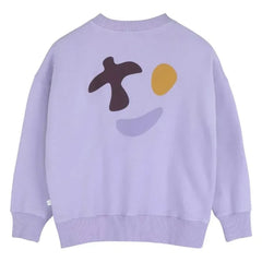 Jenest - Happy Bird organik pamuklu sweatshirt | Leylak