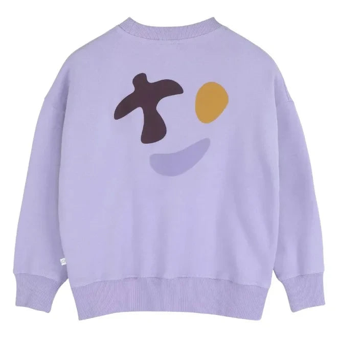 Jenest - Happy Bird sudadera de algodón orgánico | Lila