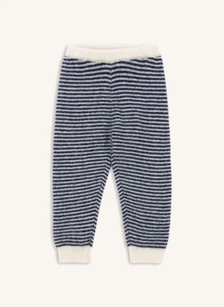 Konges Sløjd - Pantalón de lana a rayas Berle | Azul
