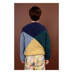 Favorite People - Jersey de punto con raya de lana | Azul
