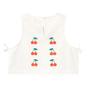 Tinycottons - Top Cerezas | Blanco
