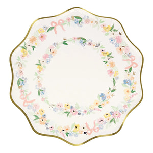 Meri Meri - Platos de flores de primavera pastel - Juego de 8