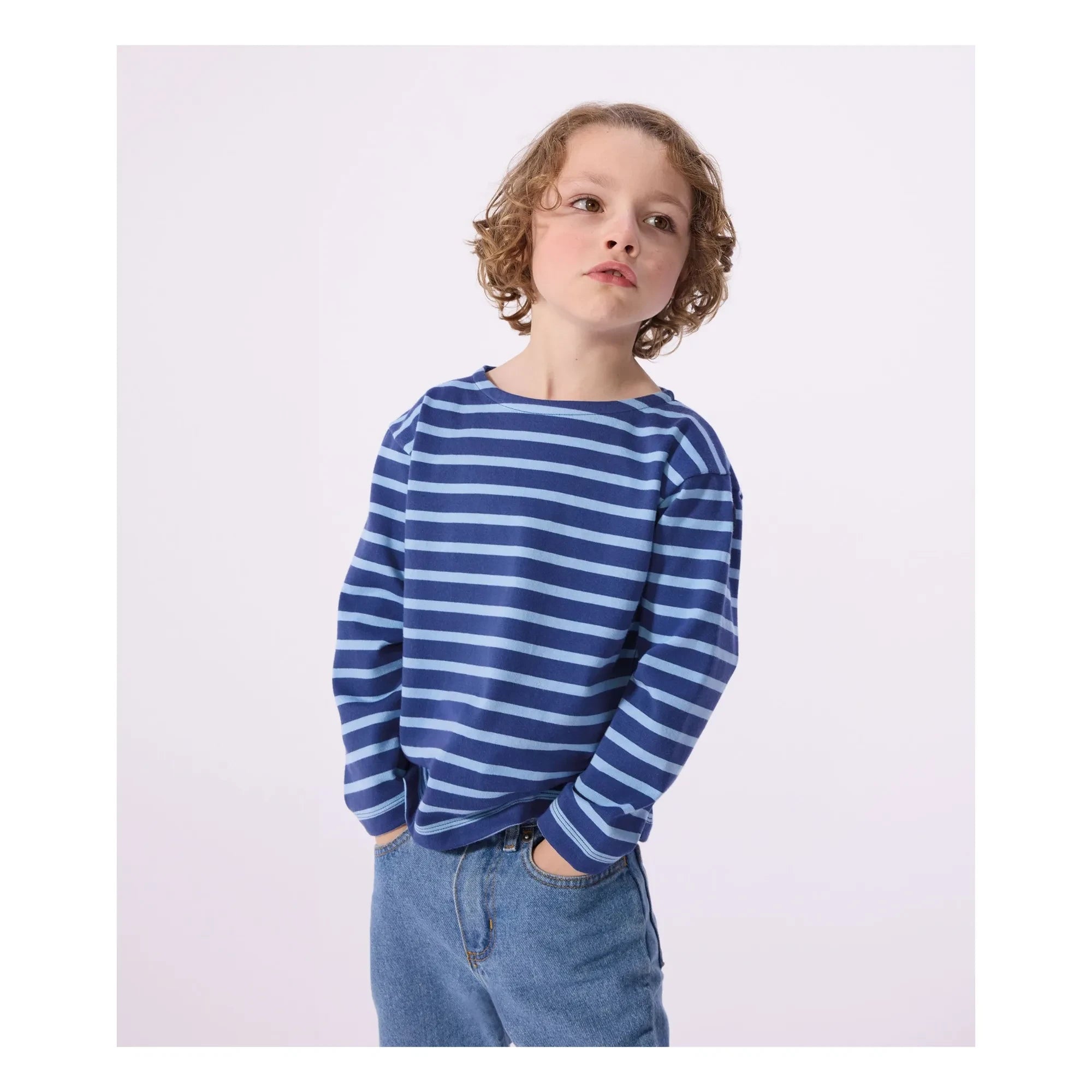 Petit Bateau - Camiseta con estampado de marinière | Azul