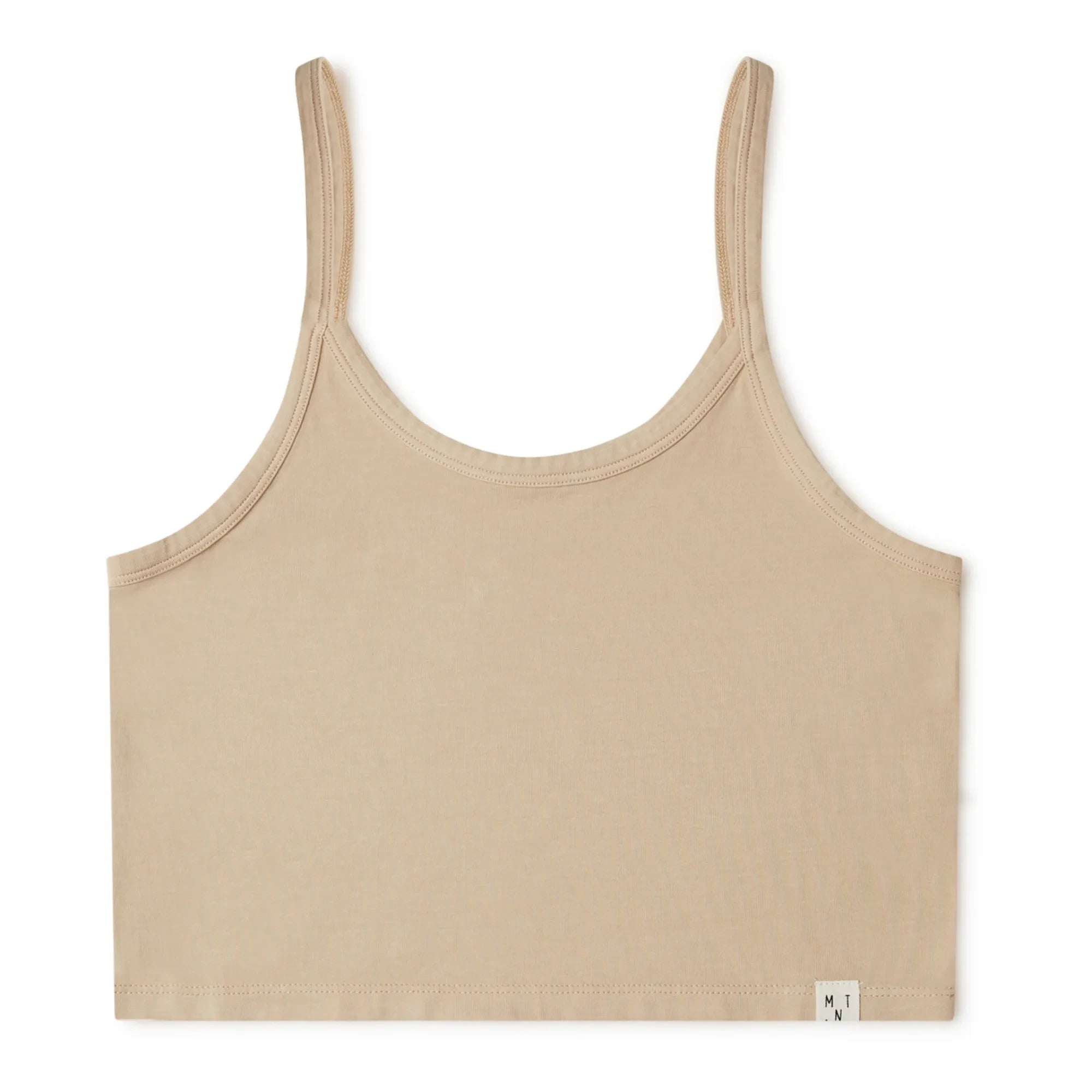 Matona - Camiseta sin mangas de algodón orgánico cropped - Colección mujer | Polvo