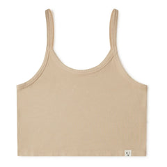 Matona - Camiseta sin mangas de algodón orgánico cropped - Colección mujer | Polvo
