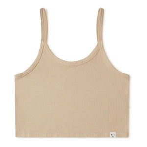 Matona - Camiseta sin mangas de algodón orgánico cropped - Colección mujer | Polvo