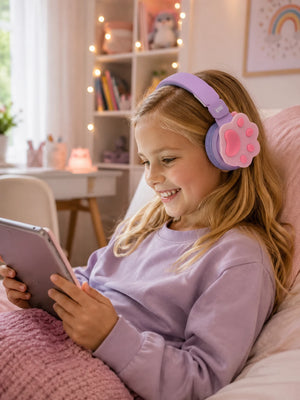 iPixi - TK-688B Çocuk Bluetooth Mor Kulaklıklar