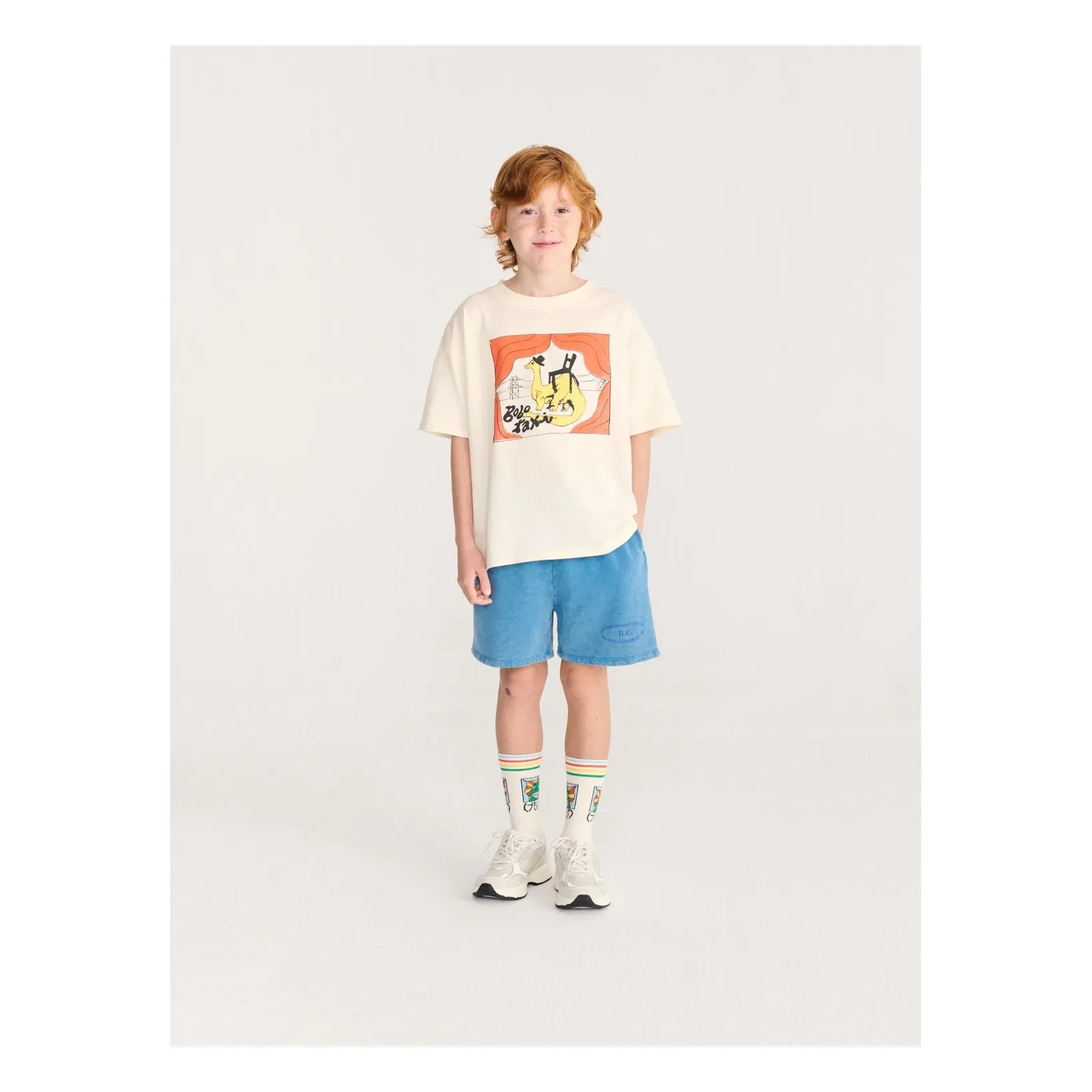 Bobo Choses - Camiseta de algodón orgánico Bobo Taxi | Crudo