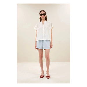 Blusa de algodón orgánico By Bar - Ally | Blanco