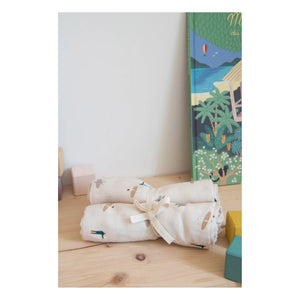 Milinane - Arrullos de Muselina de Algodón - Set de 2 | Blanco