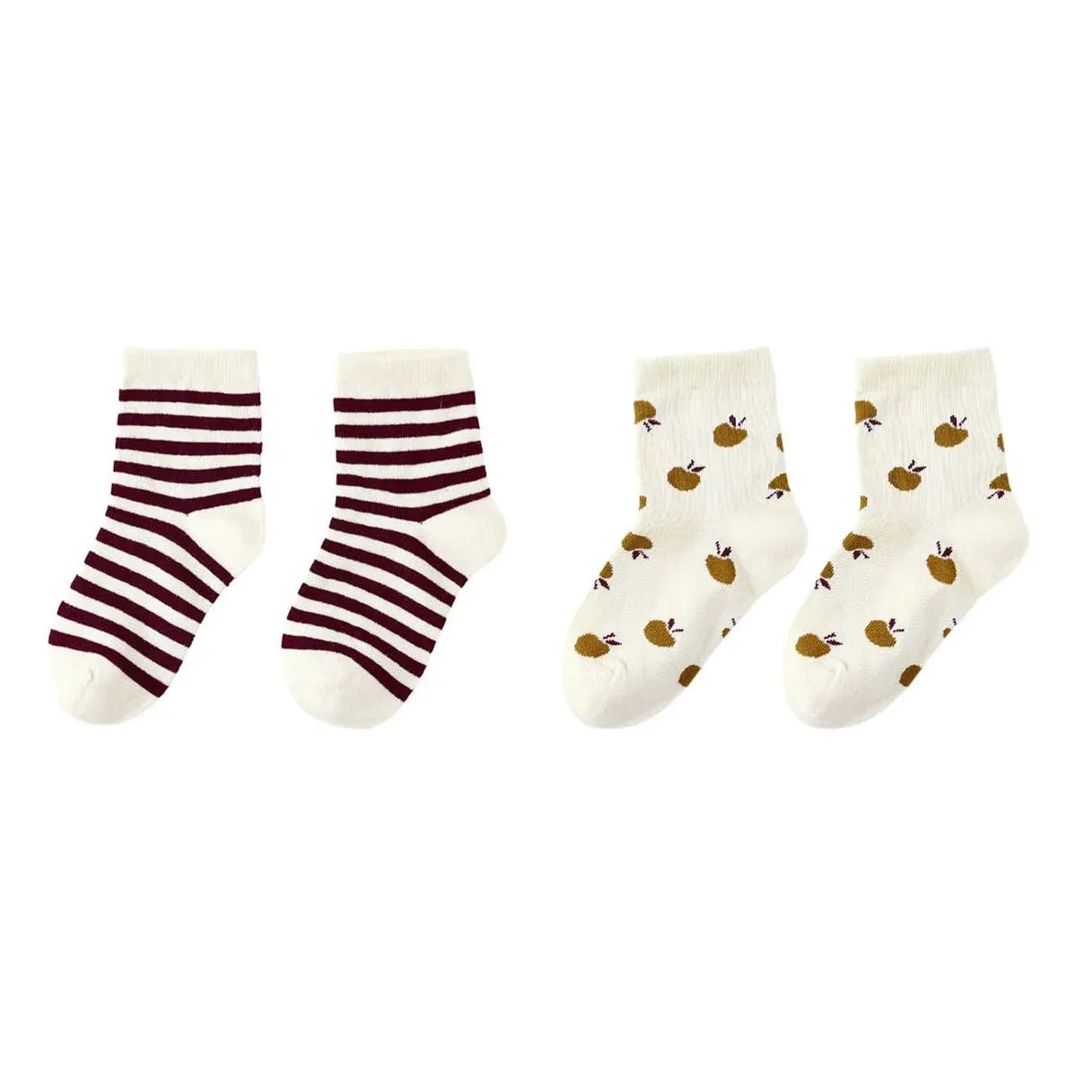 Rylee + Cru - Set de 2 pares de calcetines de jacquard | Crudo