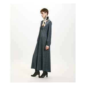 Momoni - Vestido metálico Amede | Gris plateado