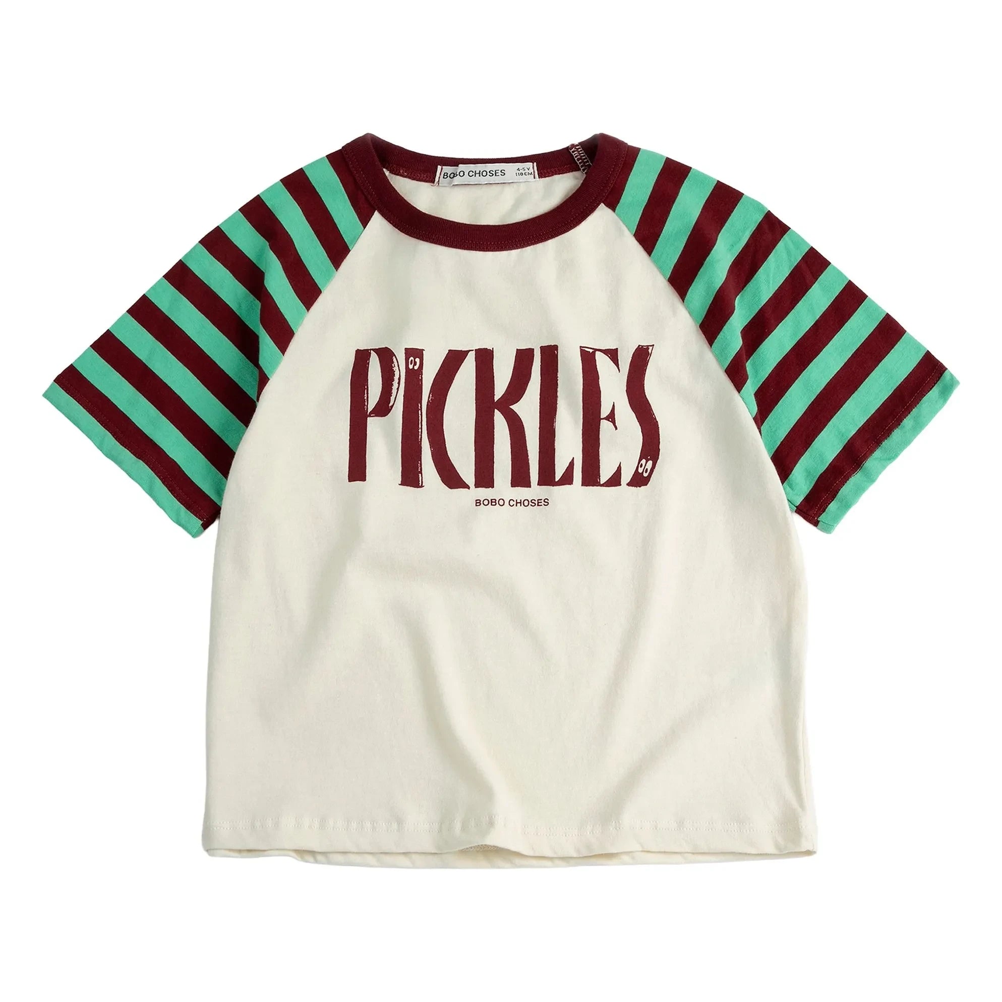 Bobo Choses - Camiseta de Algodón Orgánico Pickles | Blanco