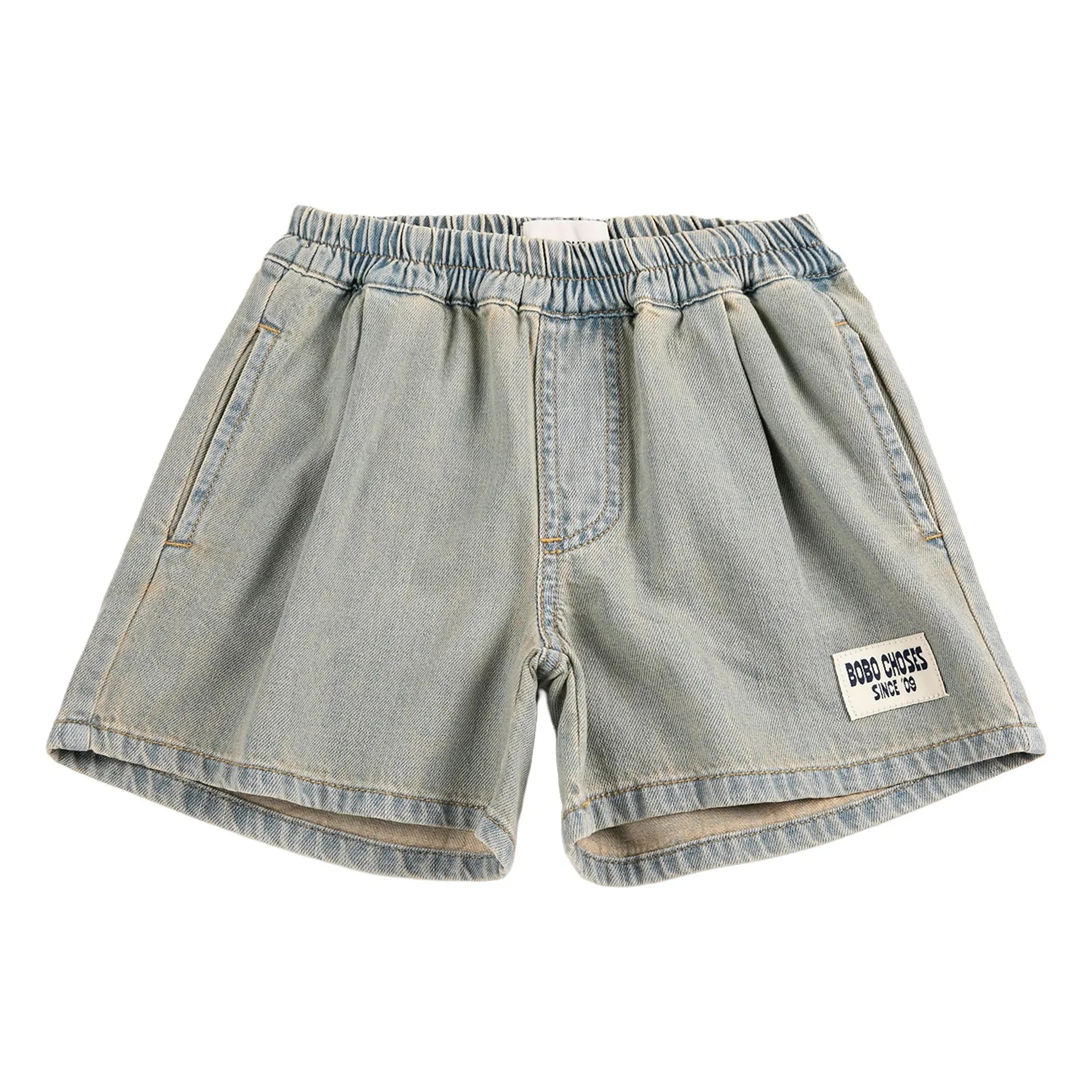 Bobo Choses - Bobo Choses Pantalón Corto Vaquero Color Lavado | Azul