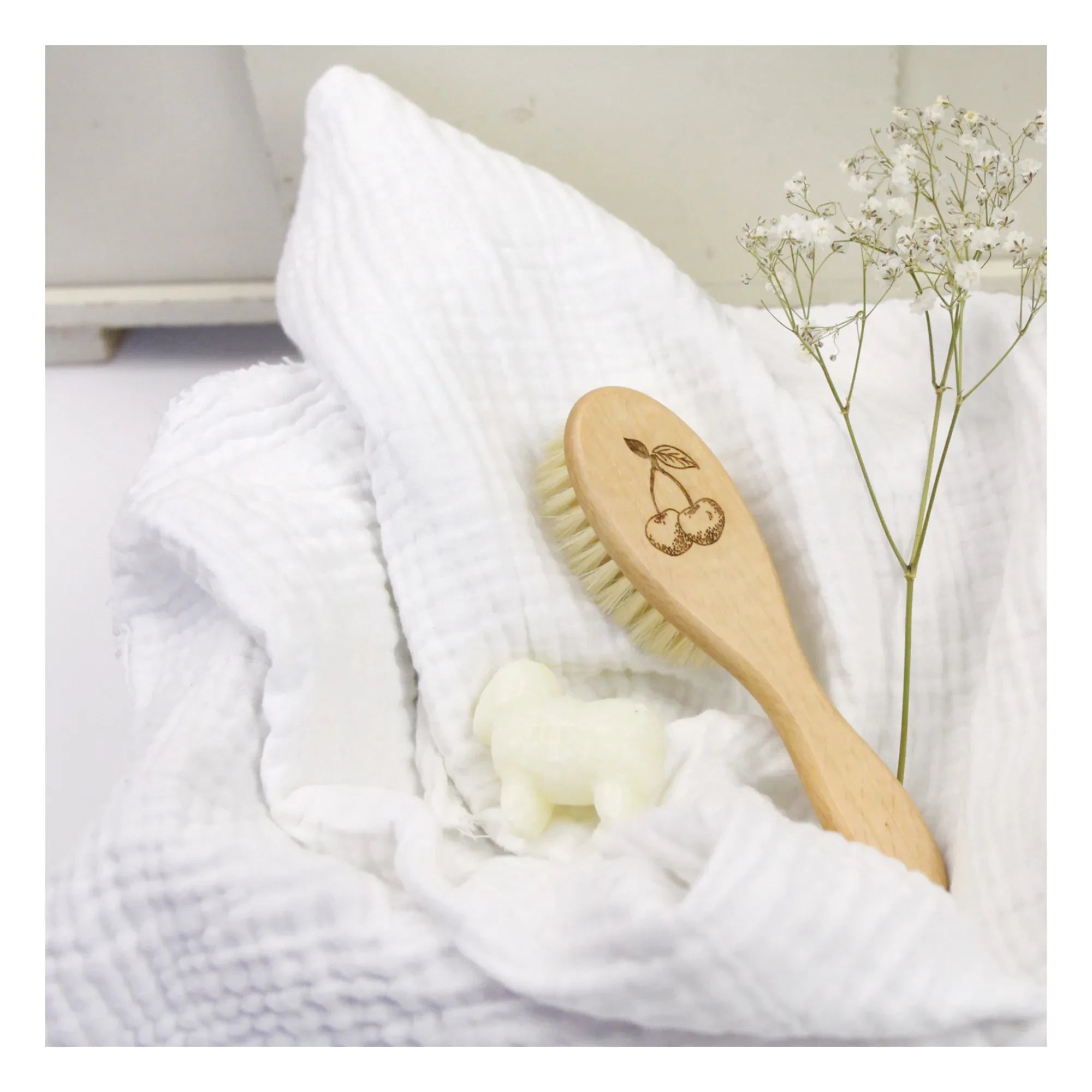Barnabé ama el café - Cepillo de pelo de madera de haya y cerdas de seda