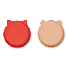 Liewood - Platos Olivia - Set de 2 | Rojo