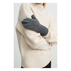 FUB - Guantes sin dedos de lana - Colección para mujer | Gris