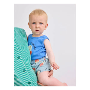 Bobo Choses - Bobo body sin mangas de algodón orgánico | Azul