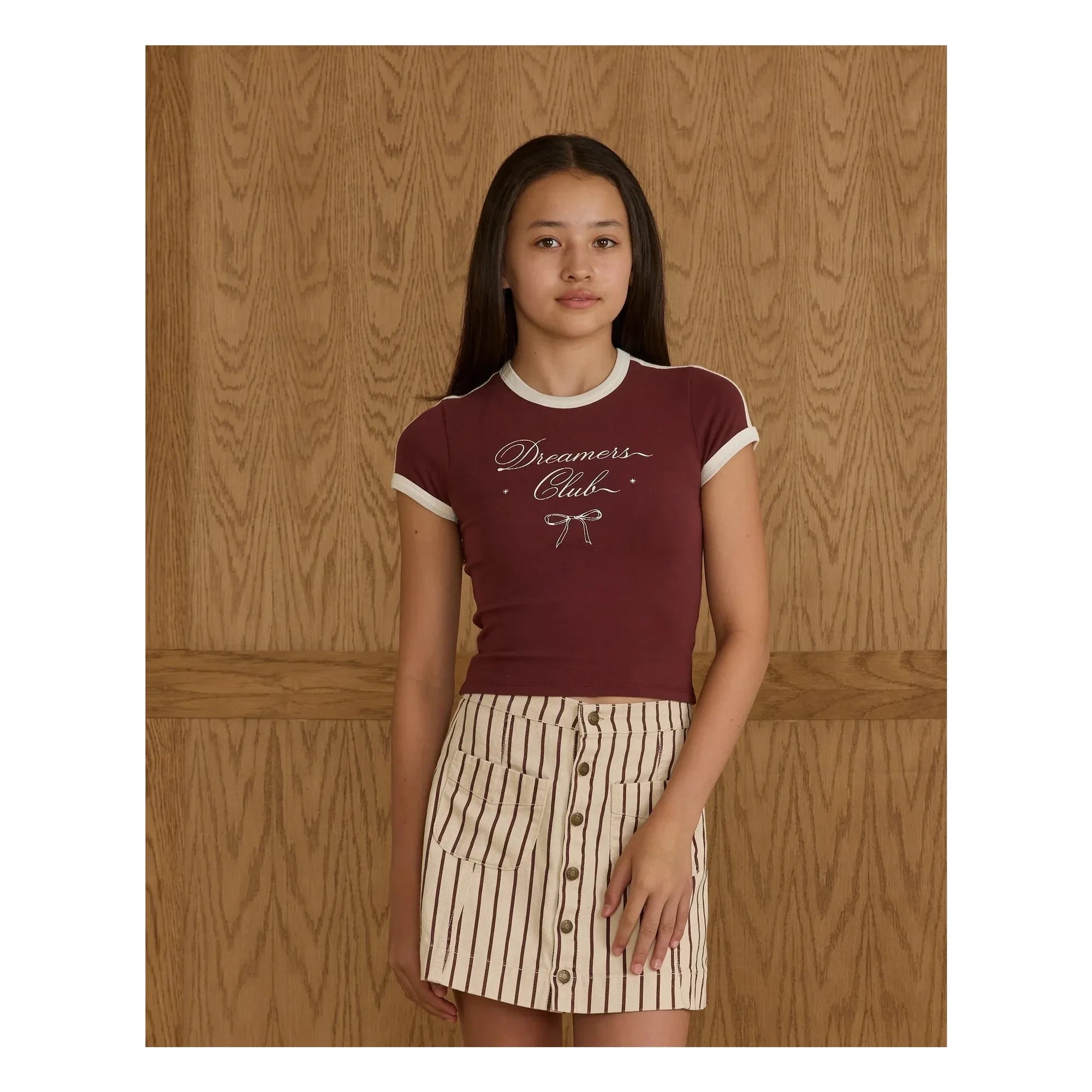 Rylee + Cru - Camiseta Baby Dreamers Club | Burdeos