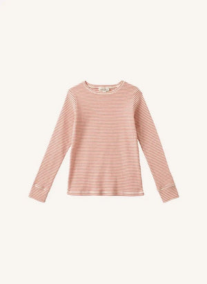 Caramelo - Camiseta de Rayas Kishon | Roja
