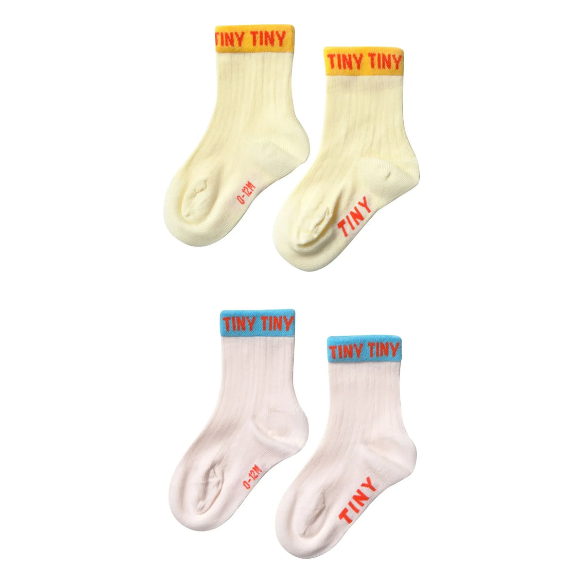 Tinycottons - Set de 2 Pares de Calcetines Pequeños | Amarillo