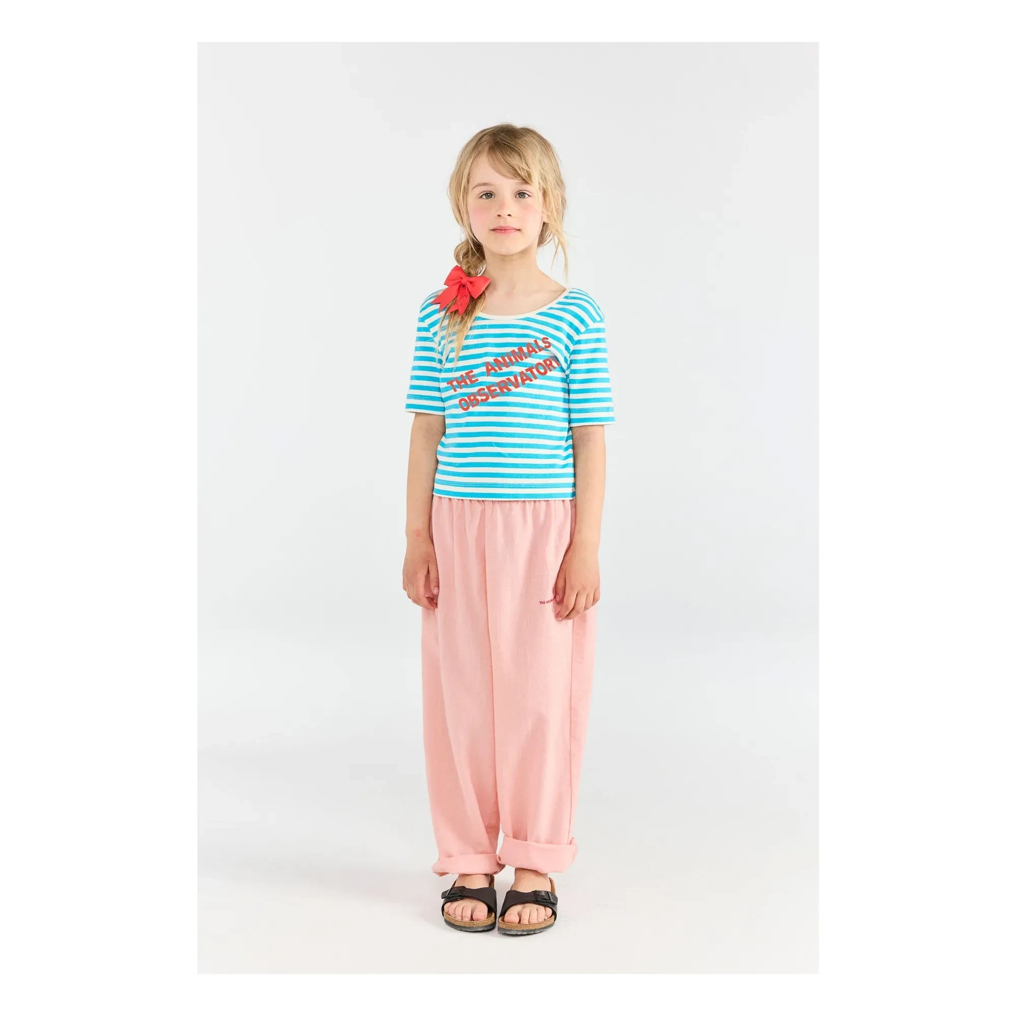 The Animals Observatory - Camiseta Hippo Rayas | Azul