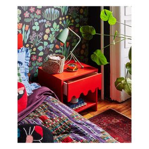 Oeuf NYC - Mesita de noche Moss | Rojo