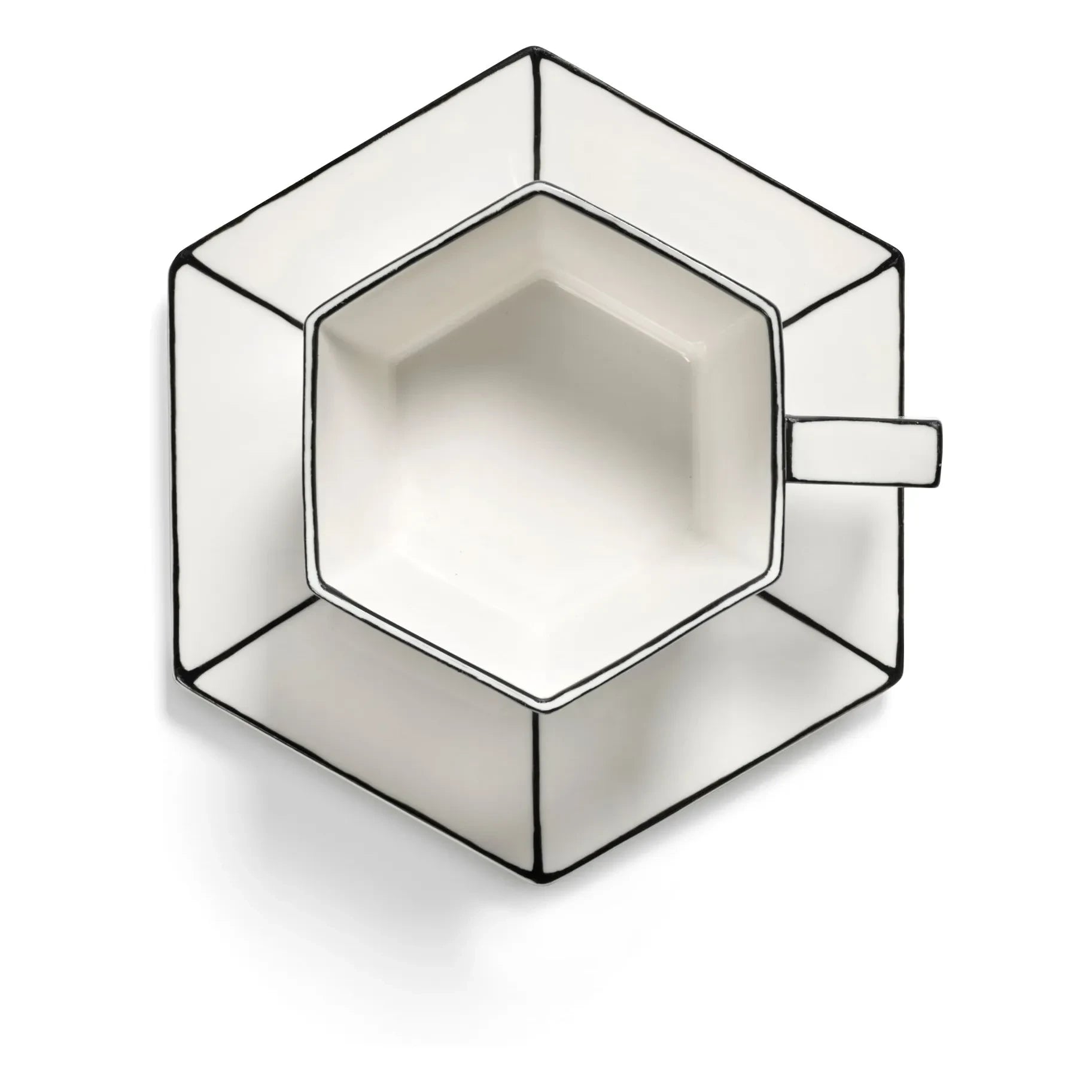Serax - Juego de tazas y platos Annabet Philips - 2 unidades | Negro/Blanco