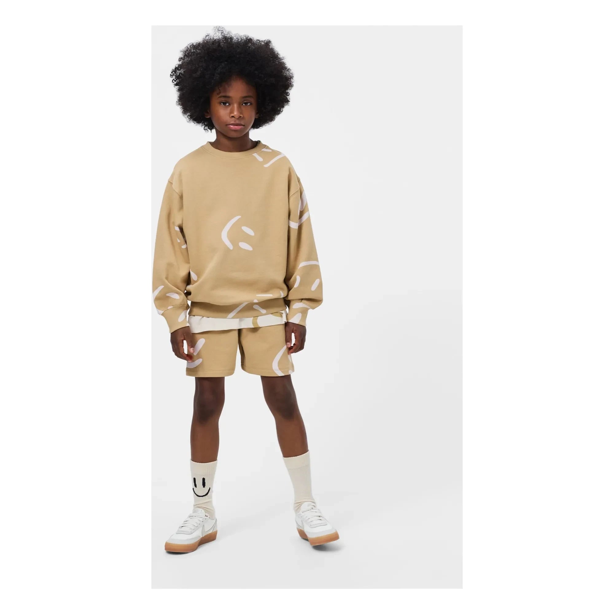 Molo - Amil Smiles Short de algodón orgánico | Beige