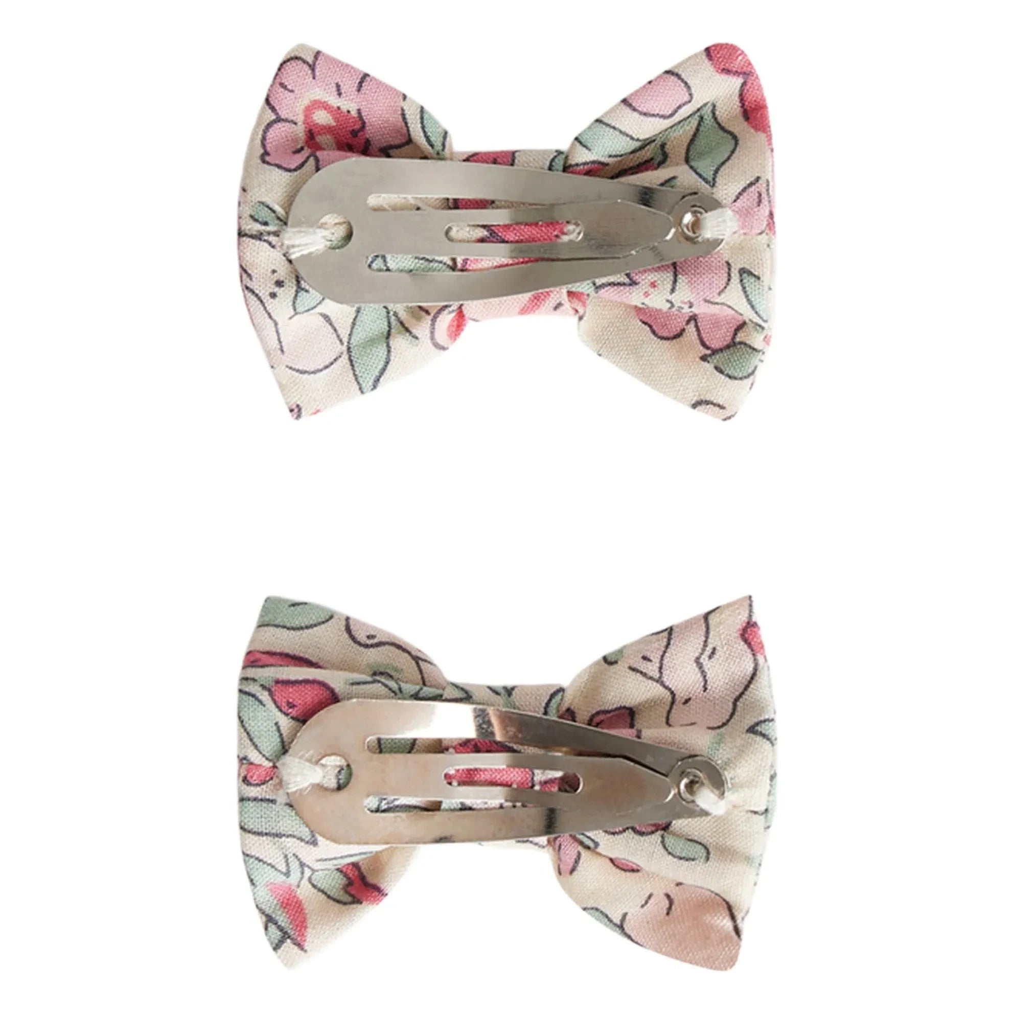 Bonpoint - Set de 2 clips de pelo Miniclic con estampado floral | Rosa