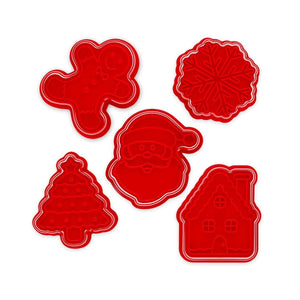 Legami - Set de 5 Cortadores de Galletas y Sellos - ¡Hora de las Galletas!