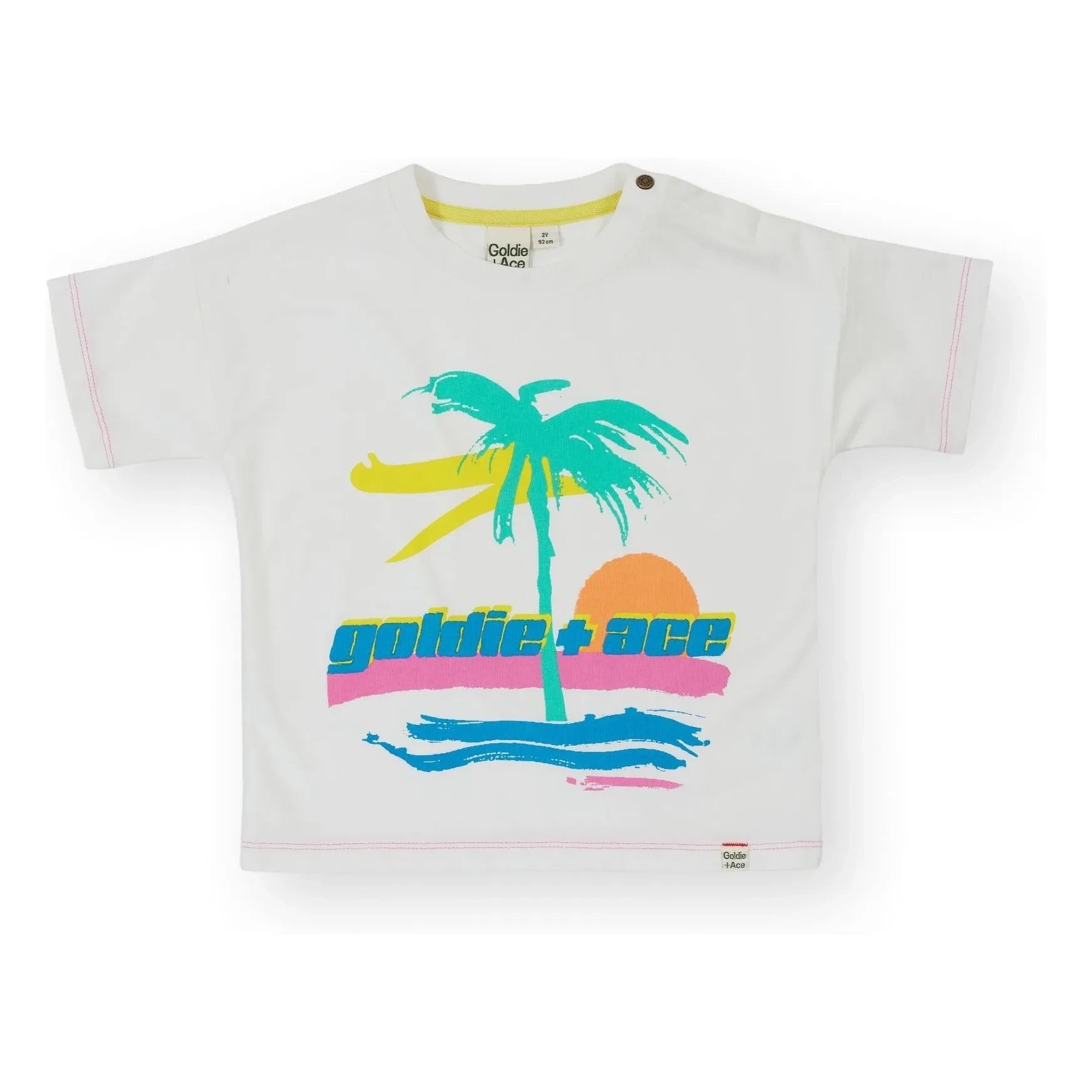 Goldie + Ace - Camiseta Palm | Marfil